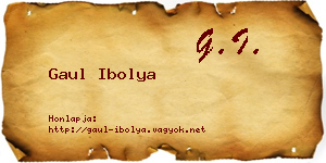 Gaul Ibolya névjegykártya